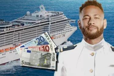 Neymar tiene todo listo para irse a su crucero de fiesta aunque está lesionado y los hinchas se ilusionan