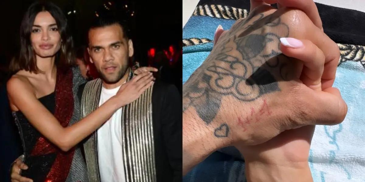 Ni bien salió de la prisión, Alves volvió con Sanz y dejaron este mensaje oculto