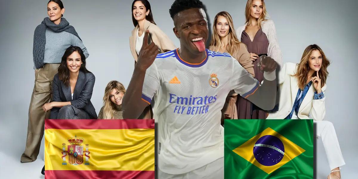 Ni españolas ni brasileñas, estas son las mujeres que vuelven loco a Vinicius Jr