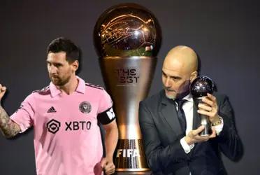 Ni Pep se lo creyó, la reacción de Guardiola luego que Messi ganara el The Best