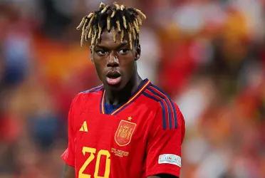 Nico Williams aportó un tanto para sumar a la goleada de España ante Georgia.