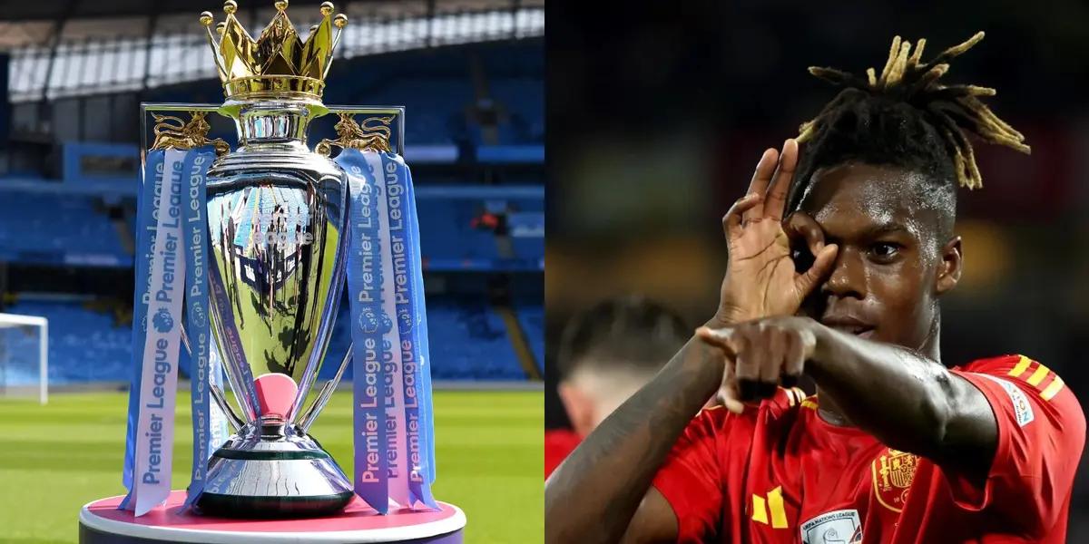 Nico Williams festeja su gol en la Eurocopa ante Georgia. (Foto: EFE)