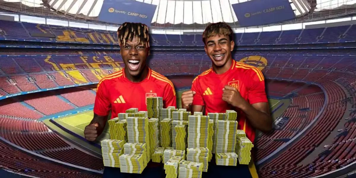 Nico Williams y Lamine Yamal / Foto: Collage