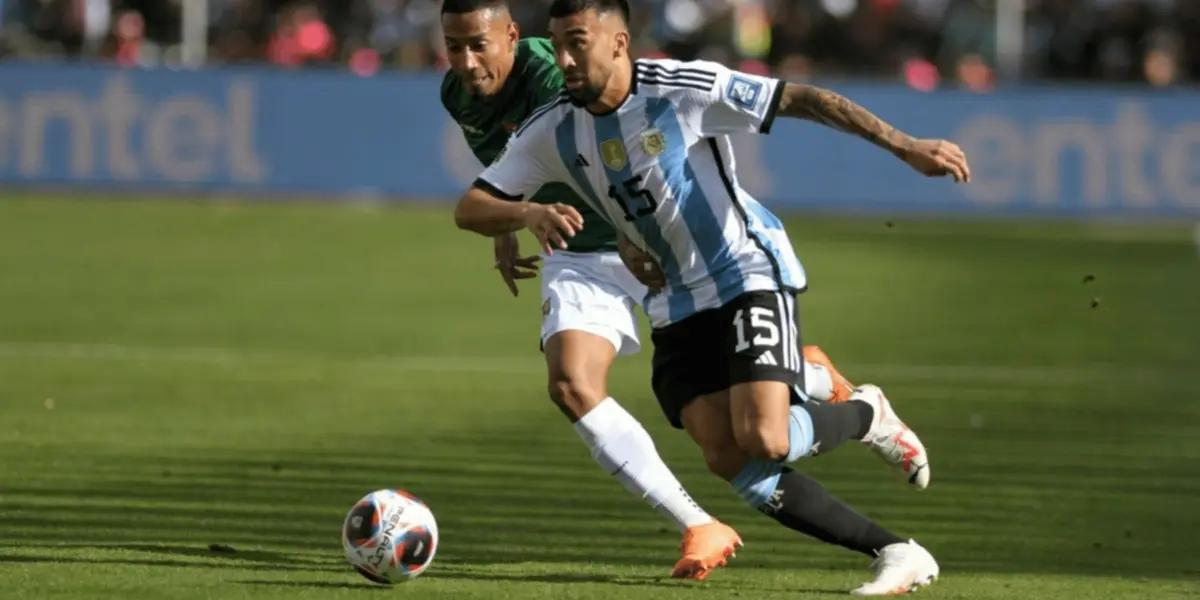 Nicolás González sentenció el partido contra Bolivia con un golazo para el 3 a 0 definitivo