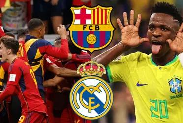 No juega ni en Barcelona ni en España y ahora apunta contra la estrella del Real Madrid.