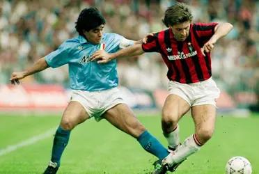 No pudo aguantar la emoción en el homenaje a Diego Armando Maradona en la Premier League.