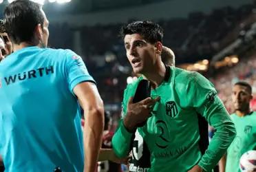 No se puede creer lo que ha hecho Álvaro Morata: se perderá al menos un partido por una infantil roja