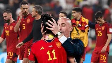 No solo a Jenni Hermoso, Rubiales reveló el jugador de España al que dio un beso