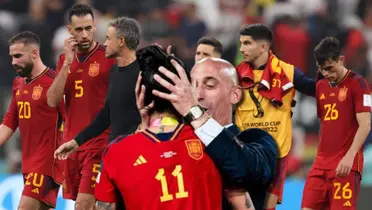 No solo a Jenni Hermoso, Rubiales reveló el jugador de España al que dio un beso