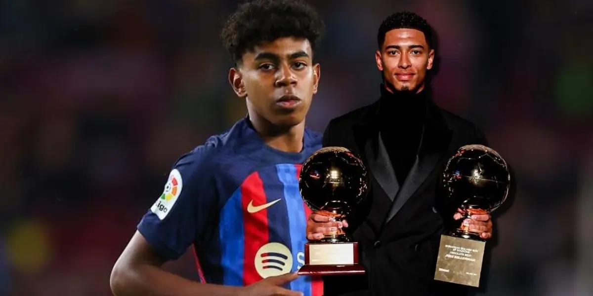 No solo Jude Bellingham ganó un trofeo, mira el que le dieron a Lamine Yamal y sin tanta prensa