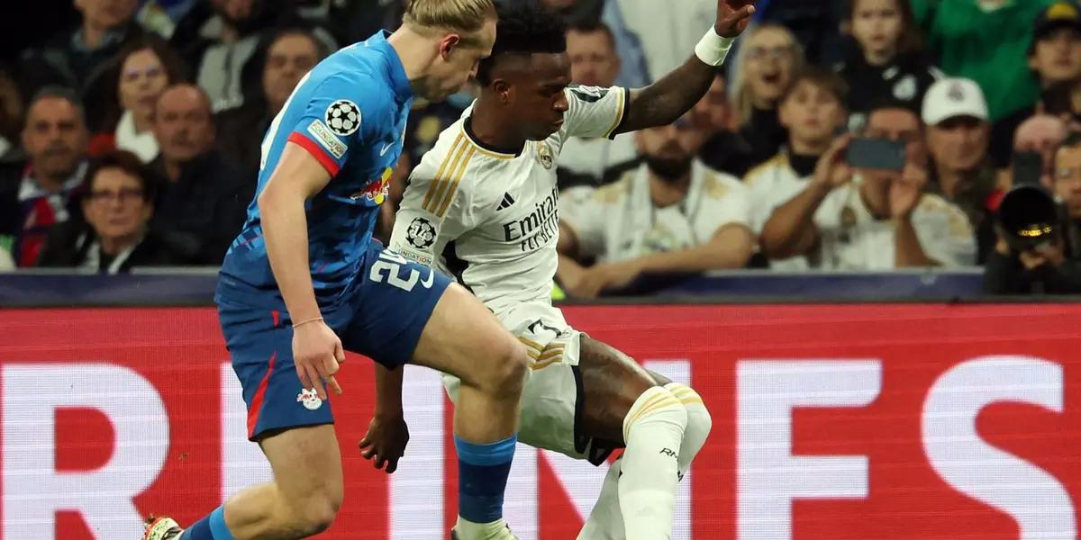 No solo Vinicius, el jugador del Madrid al que perdonaron la roja ante Leipzig