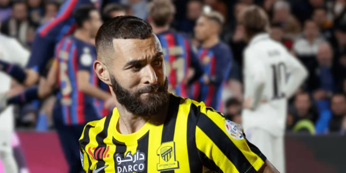 No son buenos los momentos del atacante francés en el Al Ittihad saudí