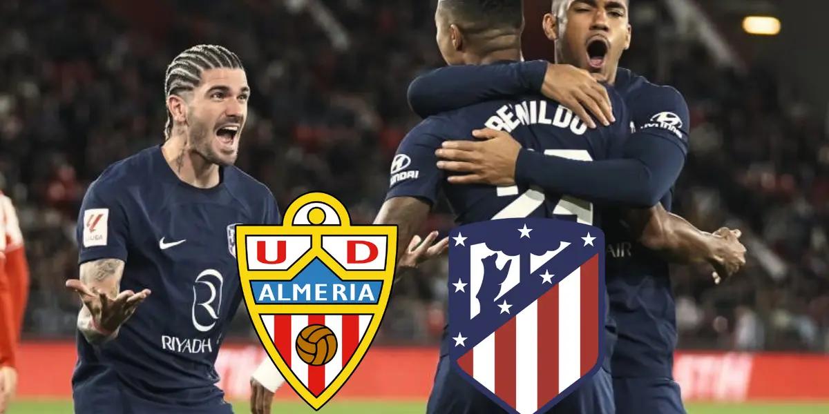 Noche argentina en Almería, Rodrigo de Paul convierte el 2 a 1 para Atleti