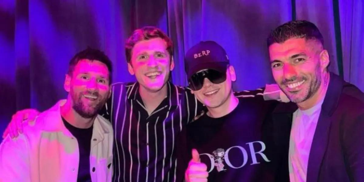 Nunca antes visto, así festejó Messi la victoria del Inter en una discoteca