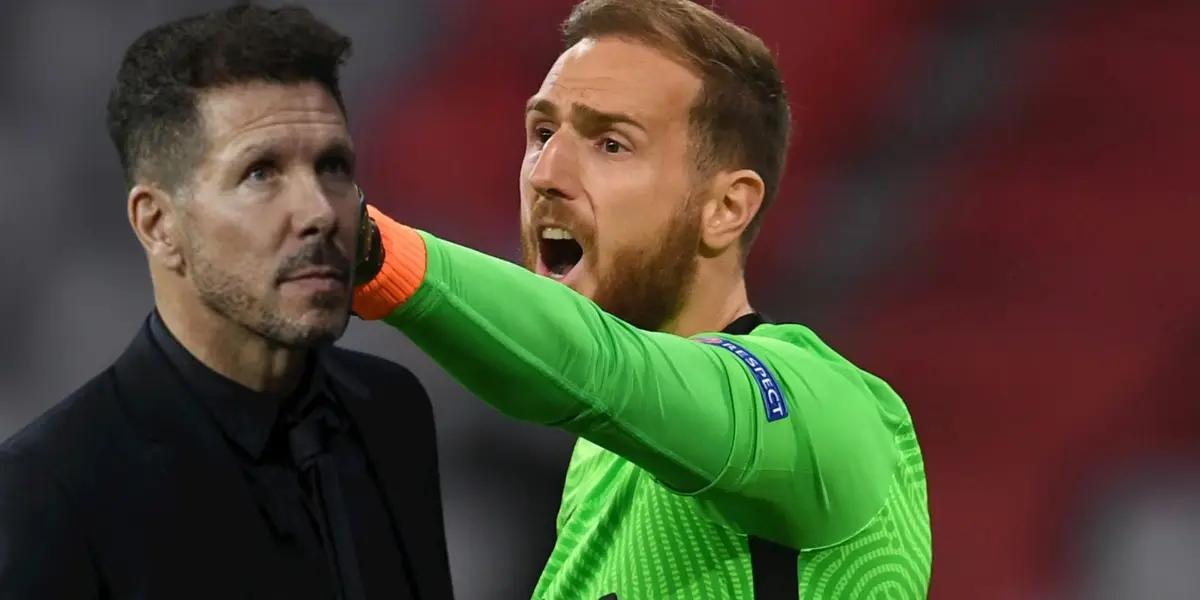 Oblak se equivocó en el gol del Madrid y Simeone tomó una decisión de inmediato