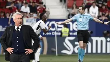 Otra vez Vinicius se encaró con el referí pero Ancelotti prefirió hablar de esto