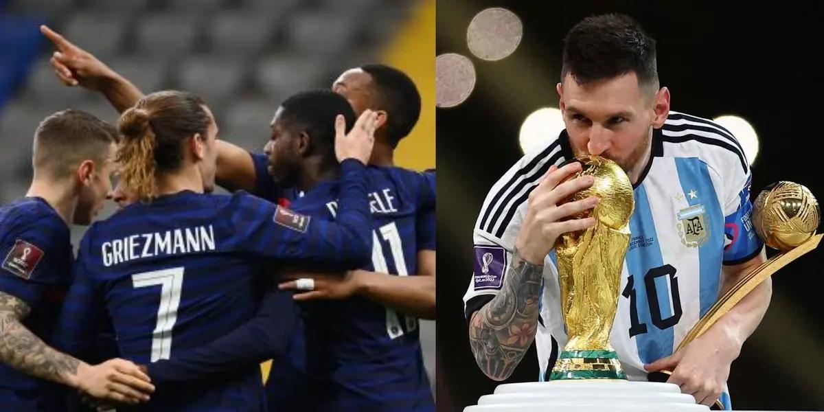 Ousmane Dembelé jugó su partido más flojo de la Copa del Mundo, cometió un penal y el DT galo lo sacó a los 40 minutos del primer tiempo.