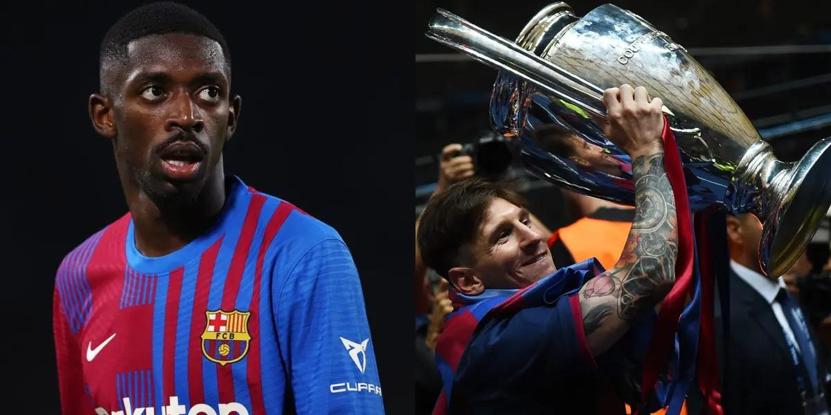 Ousmane Dembélé pasó por al lado de la última Champions League y tuvo un gesto que encendió la nostalgia en los presentes