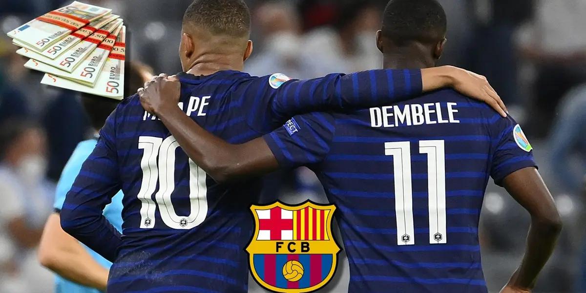 Ousmane Dembélé no quiere irse del FC Barcelona pese al pedido de Mbappé para que juege en el PSG