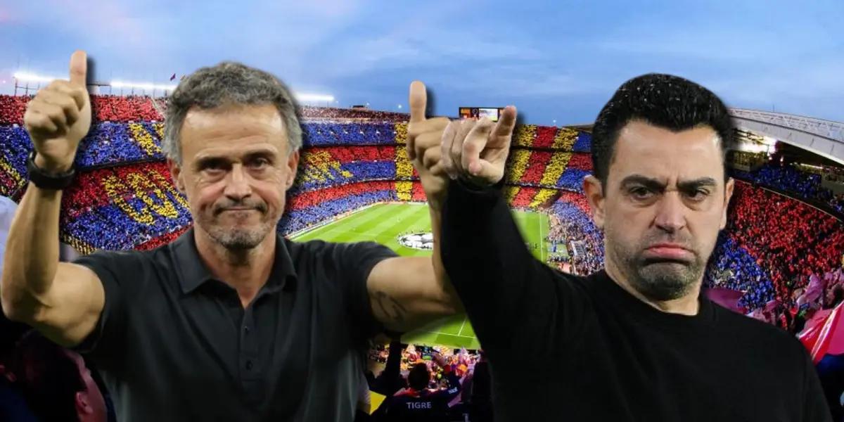 Para distraerlo del duelo de 4tos de Champions, esto dijo Luis Enrique a Xavi
