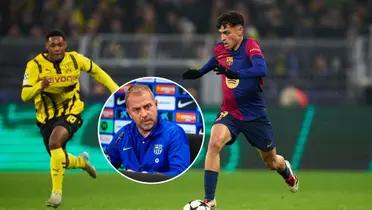 Pedri - Hansi Flick (Foto: FC Barcelona)