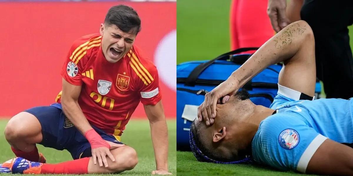 Pedri y Araújo se lesionaron con sus selecciones. (Foto: collage)