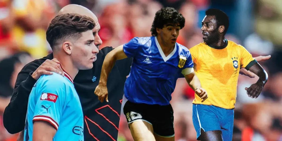 Pep fue muy reiterativo con los elogios para el delantero argentino y en el Mundial demostró por qué.