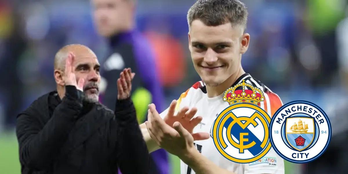 Pep Guardiola - Florian Wirtz (Foto: UEFA)