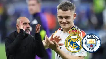 Pep Guardiola - Florian Wirtz (Foto: UEFA)