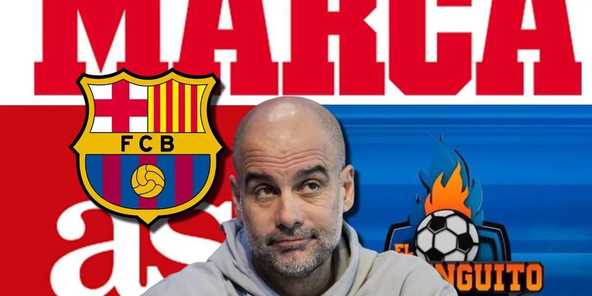 Pep Guardiola habló sobre la prensa madridista, que parece está desestabilizando al Manchester City