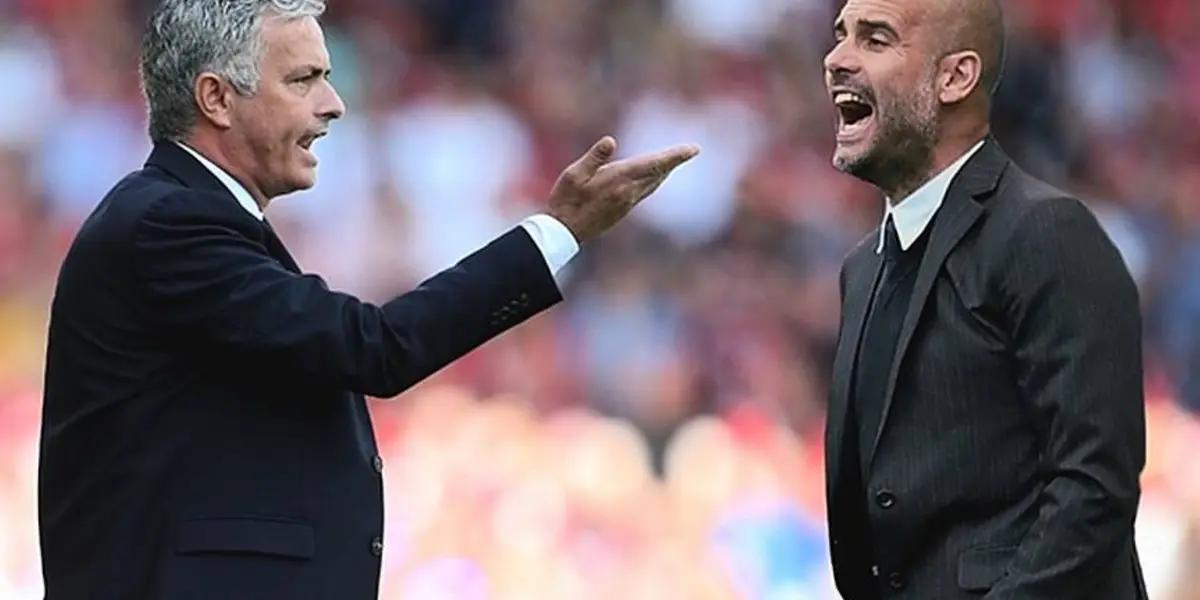 Pep Guardiola y José Mourinho / Foto: OffTheBall