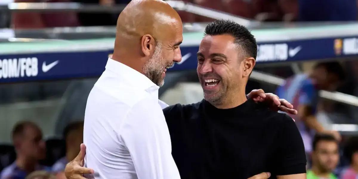 Pep Guardiola y Xavi Hernández, dos emblemas en la historia de FC Barcelona.