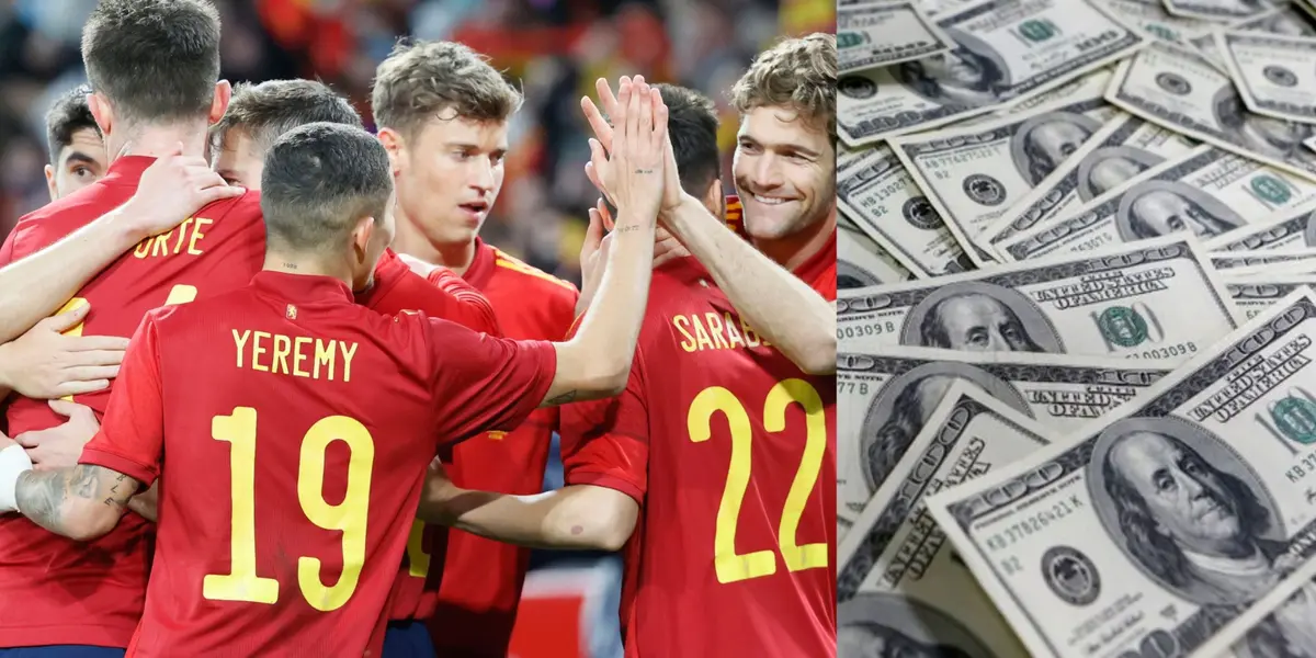 Pese a su mal momento, los futbolistas españoles perciben una increíble cifra de dinero luego de disputar un partido representando a su país.