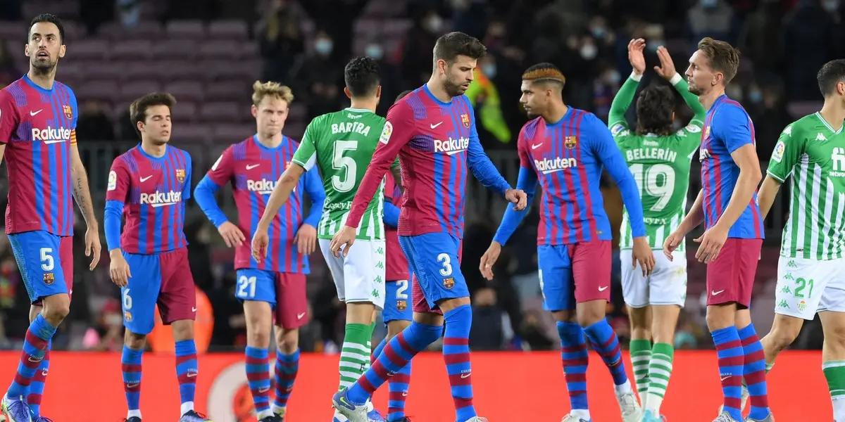 Por la fecha 16 de La Liga, el equipo culé cayó por 1 a 0 frente a los beticos. En una derrota durísima, los dirigidos por Xavi Hernández no pudieron mantener el invicto de tres partidos desde el cambio de entrenador y parecen no encontrar el rumbo en este nuevo proyecto.