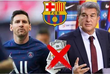 Por lo que filtra la prensa catalana, el entorno del argentino pediría a uno de los “generales” de Laporta para favorecer su vuelta a Barcelona.