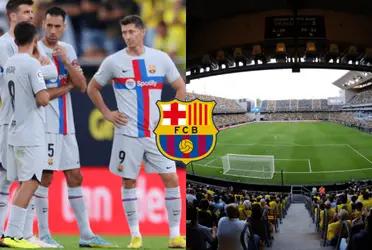 Por un inesperado hecho, el Barcelona se quedaría sin la punta y el estadio quedó mudo.