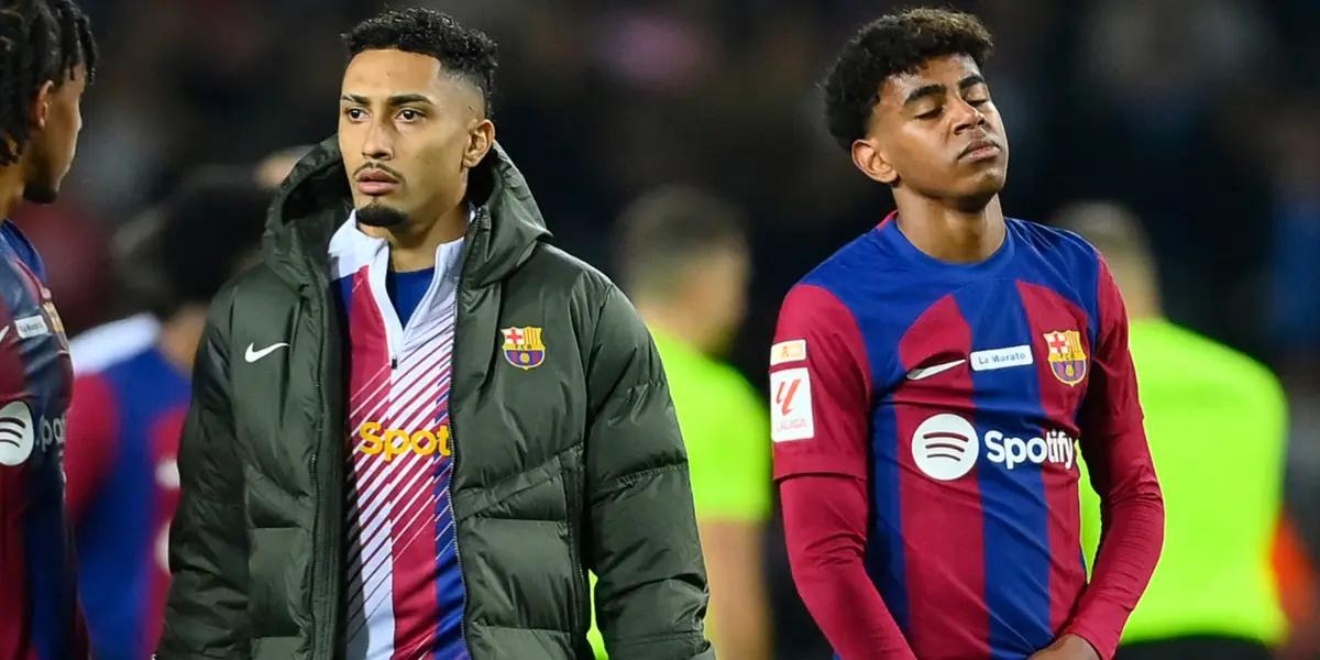 Por Yamal, Raphinha tiene las horas contadas en el Barça y mira lo que dijo