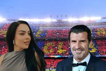 Primero fichó en Madrid, el nuevo puñal de Figo a Barca con Georgina Rodríguez