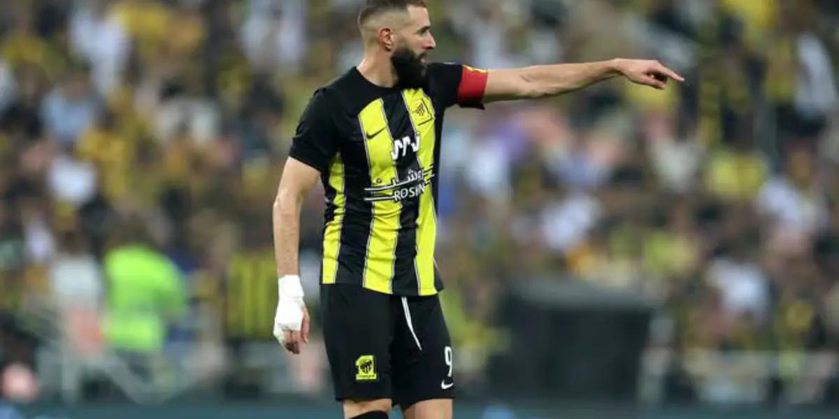 Primero fue con Gallardo, el nuevo dardo de Benzema para su compañeros en Arabia