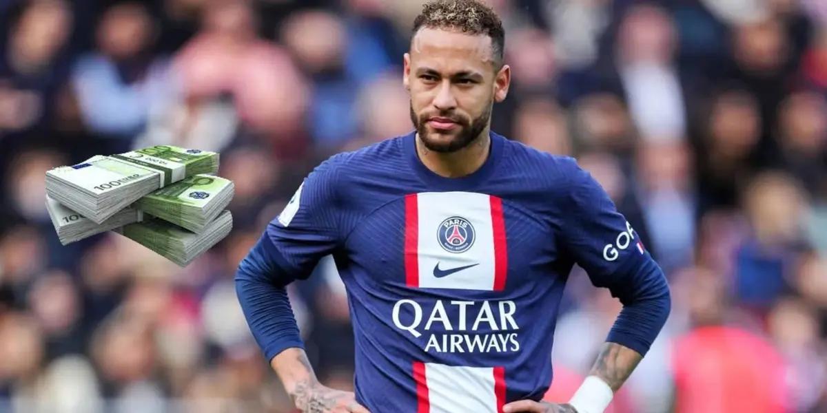 PSG invirtió una verdadera fortuna por Neymar comprándolo a FC Barcelona pero jamás rindió siendo un fiasco y ahora debería echarlo por fortuna