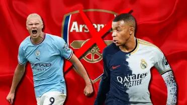 Pudo enfrentar a Haaland, pero por esta insólita razón Mbappé rechazó a Arsenal