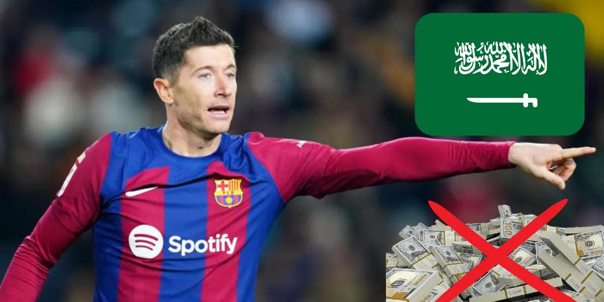 Puede ganar 100 millones en Arabia, la migaja que aceptó Lewandowski y seguir en Barca