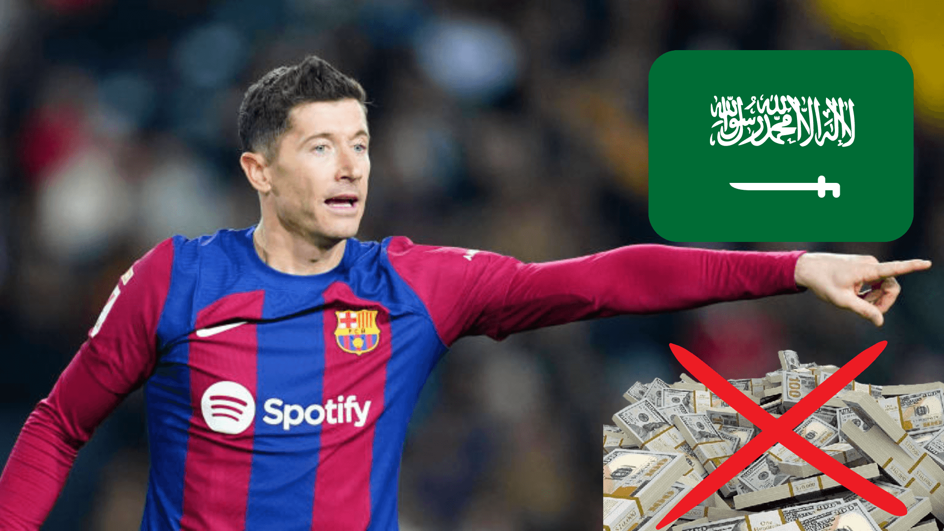 Puede ganar 100 millones en Arabia, la migaja que aceptó Lewandowski y seguir en Barca