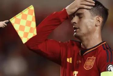 Qué es lo que ha hecho Morata, nadie lo puede creer: España se ponía en ventaja pero tocó la pelota y el VAR lo anuló