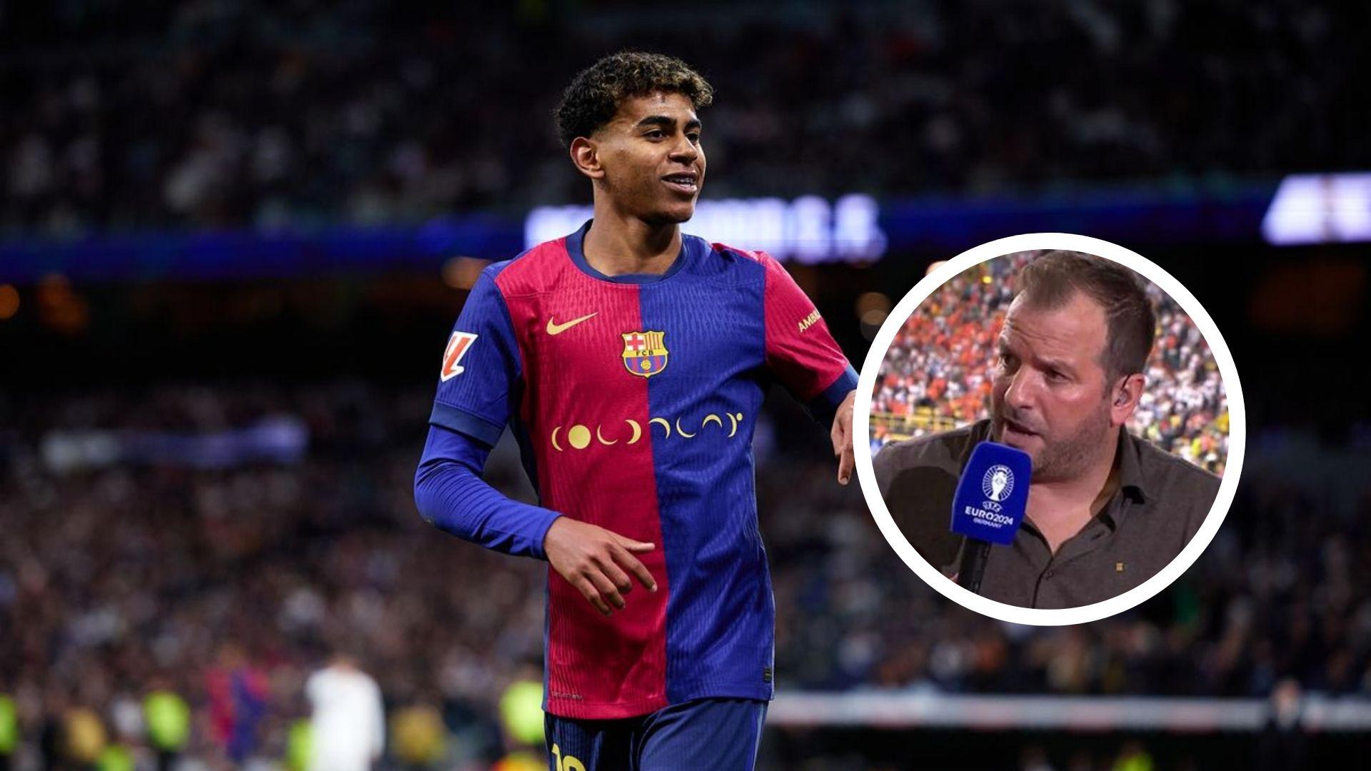 Rafael Van der Vaart - Lamine Yamal (Foto: X del FC Barcelona)