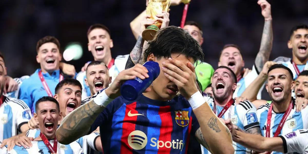 Raphina lamentándose, Argentina campeón del mundo