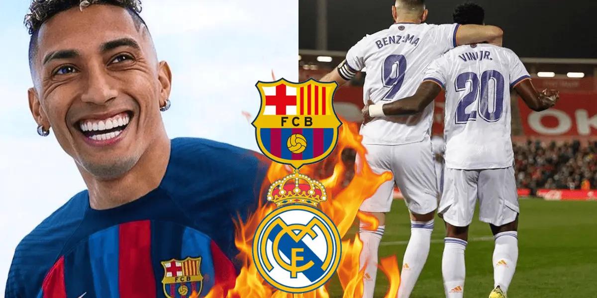 Raphinha se mostró bastante soberbio para con el Real Madrid.