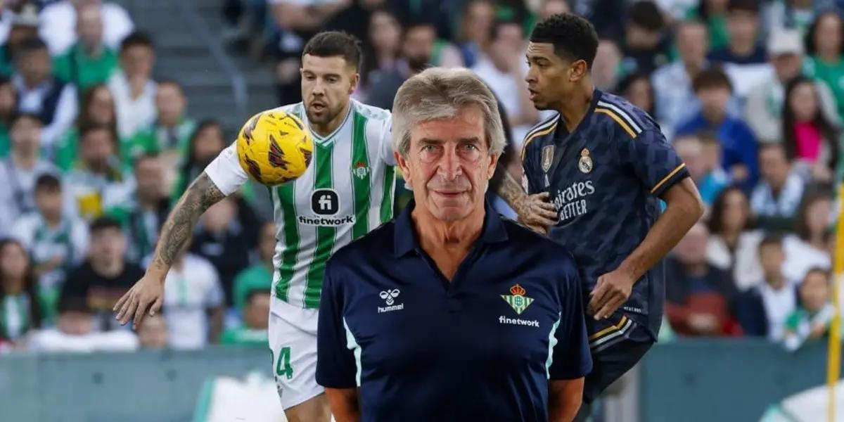 Real Betis casi le gana al Real Madrid en casa, sin embargo el poste los salvó y Pellegrini habló al respecto