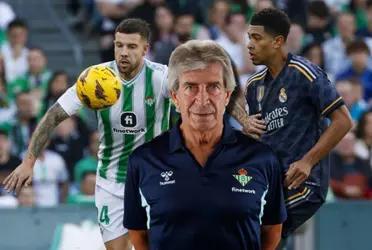 Real Betis casi le gana al Real Madrid en casa, sin embargo el poste los salvó y Pellegrini habló al respecto