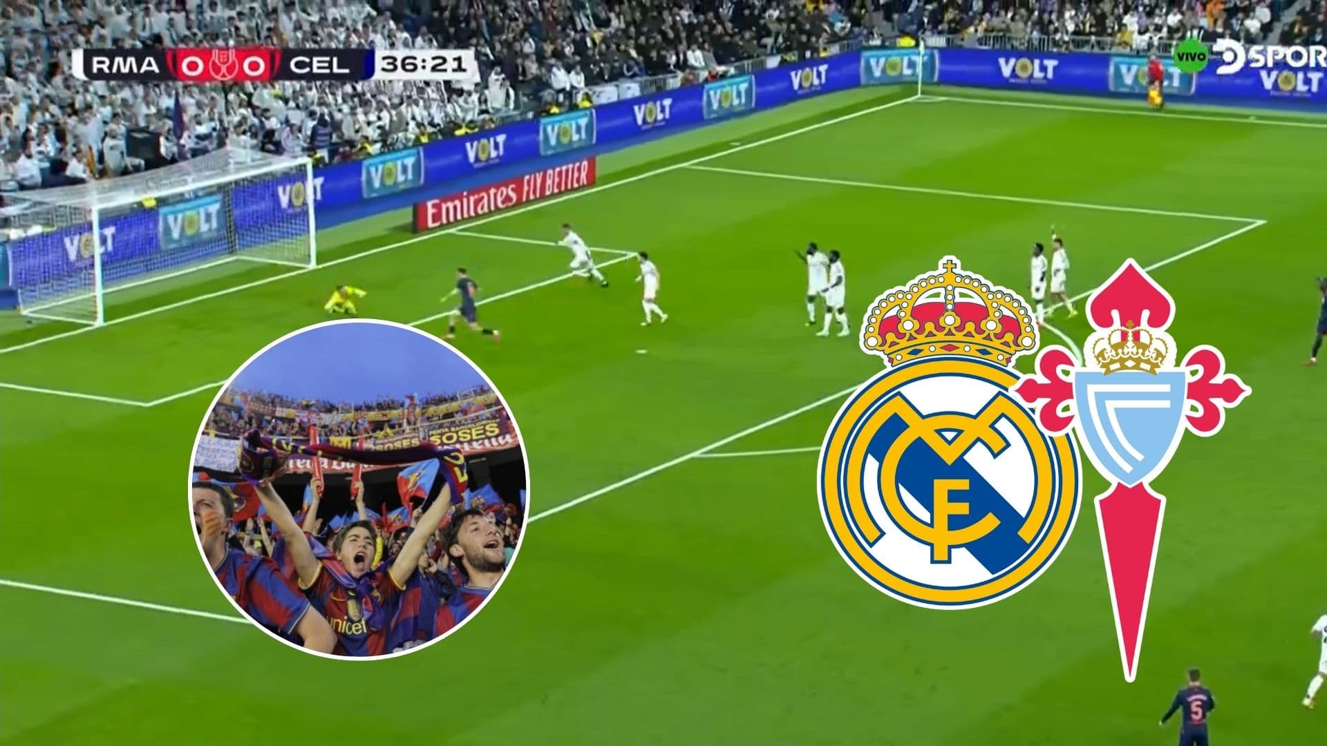 Real Madrid - Celta de Vigo (Foto: Captura X)